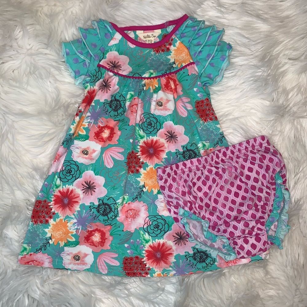 Matilda Jane Dress with Matching diaper cover